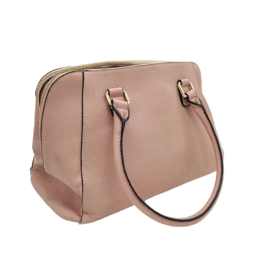 Marc New York Blush Pink Pebble Leather Two-Way Satchel Crossbody Bag VGUC